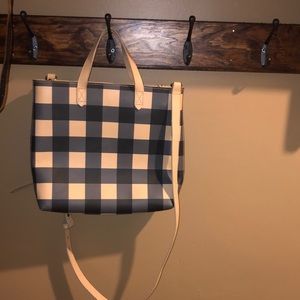 Madewell checkered tote